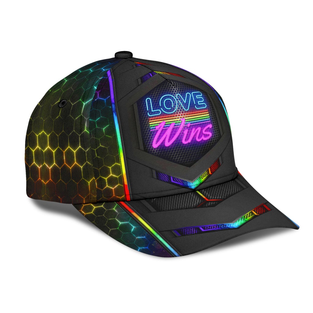 Pride Love Wins Neon – Classic Cap