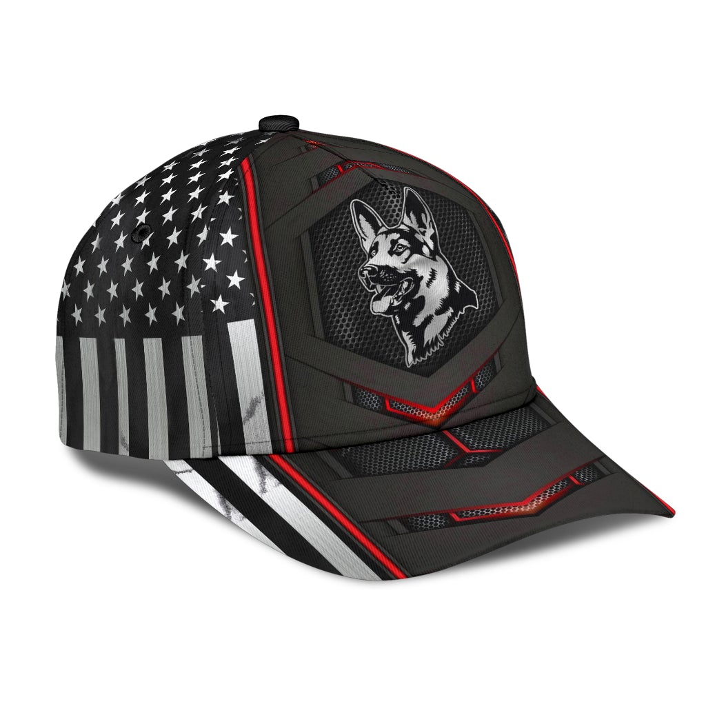 German Shepherd Red Flag Carbon – Classic Cap