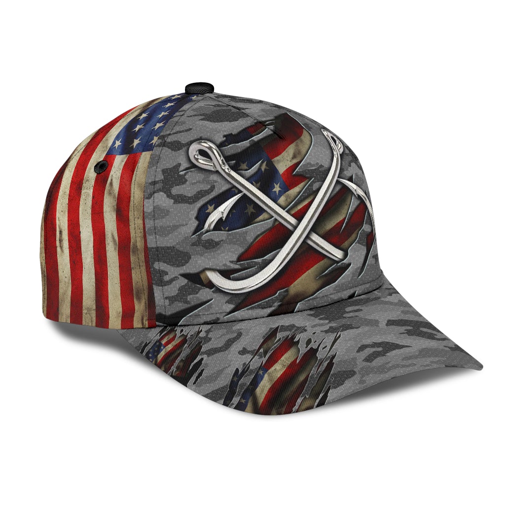 Fishing Camouflage Carbon Grey – Classic Cap