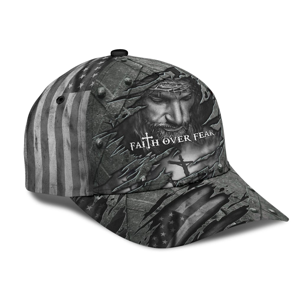 Faith Over Fear Black Style – Classic Cap