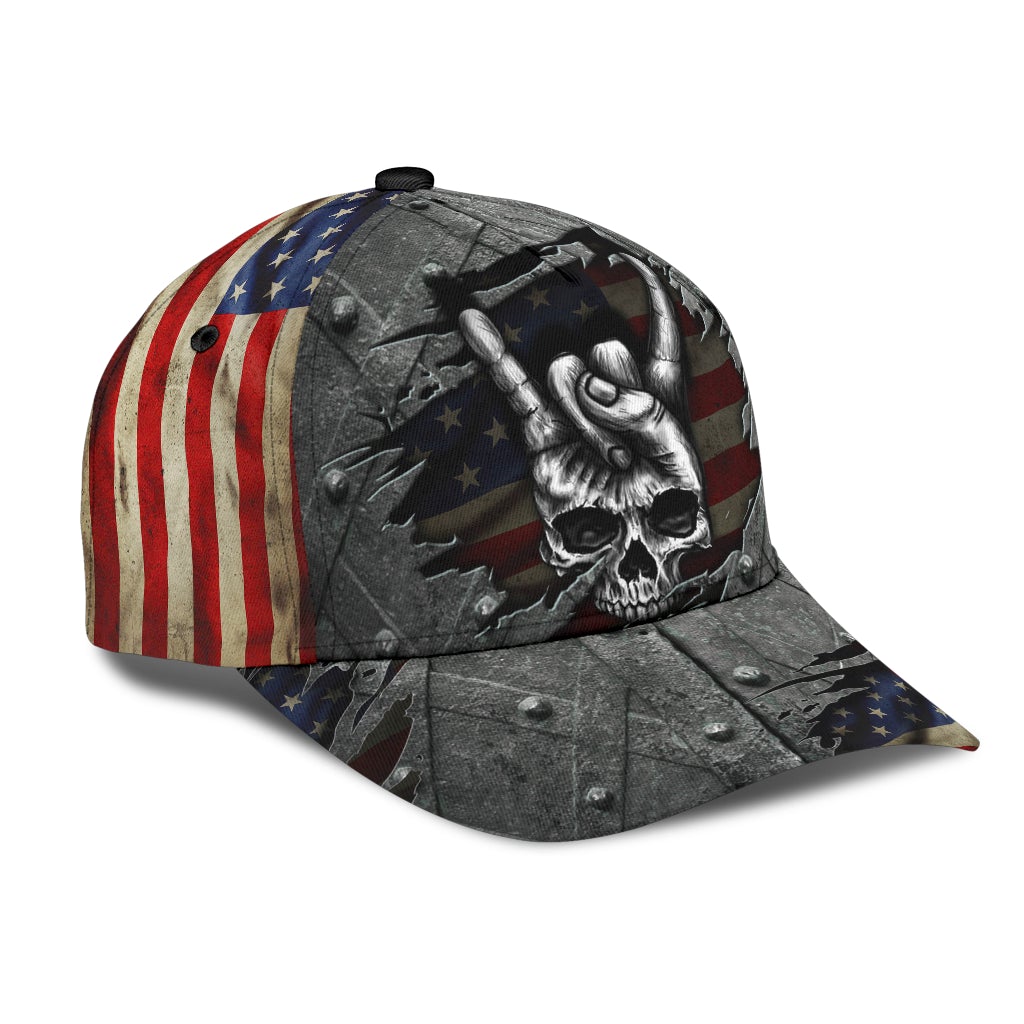 Skull Zero Care Given American – Classic Cap
