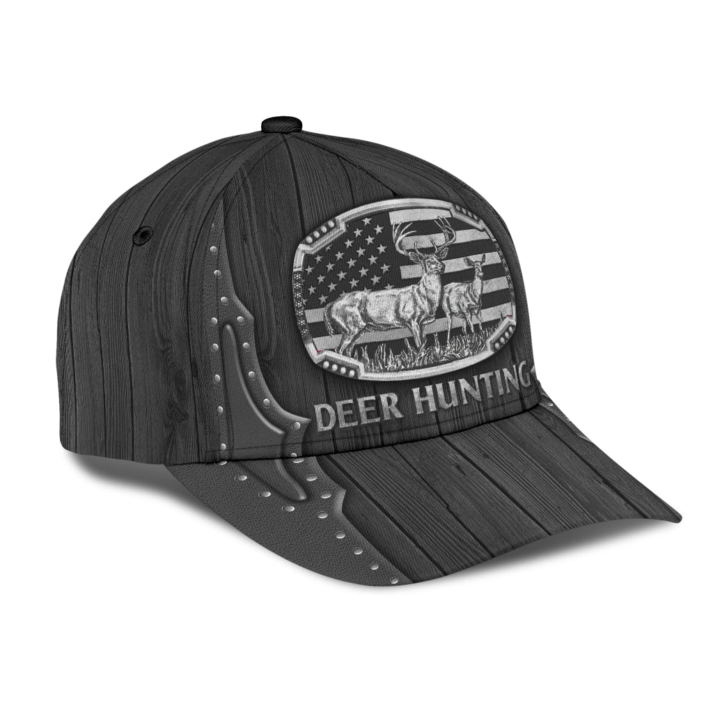Wooden Pattern Deer Hunting – Classic Cap