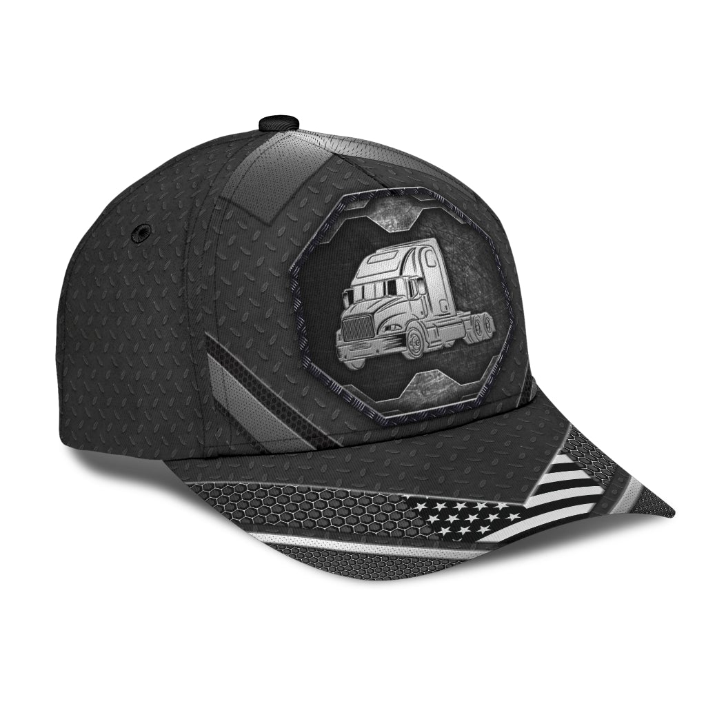 Metal Pattern Trucker Workwear Style – Classic Cap