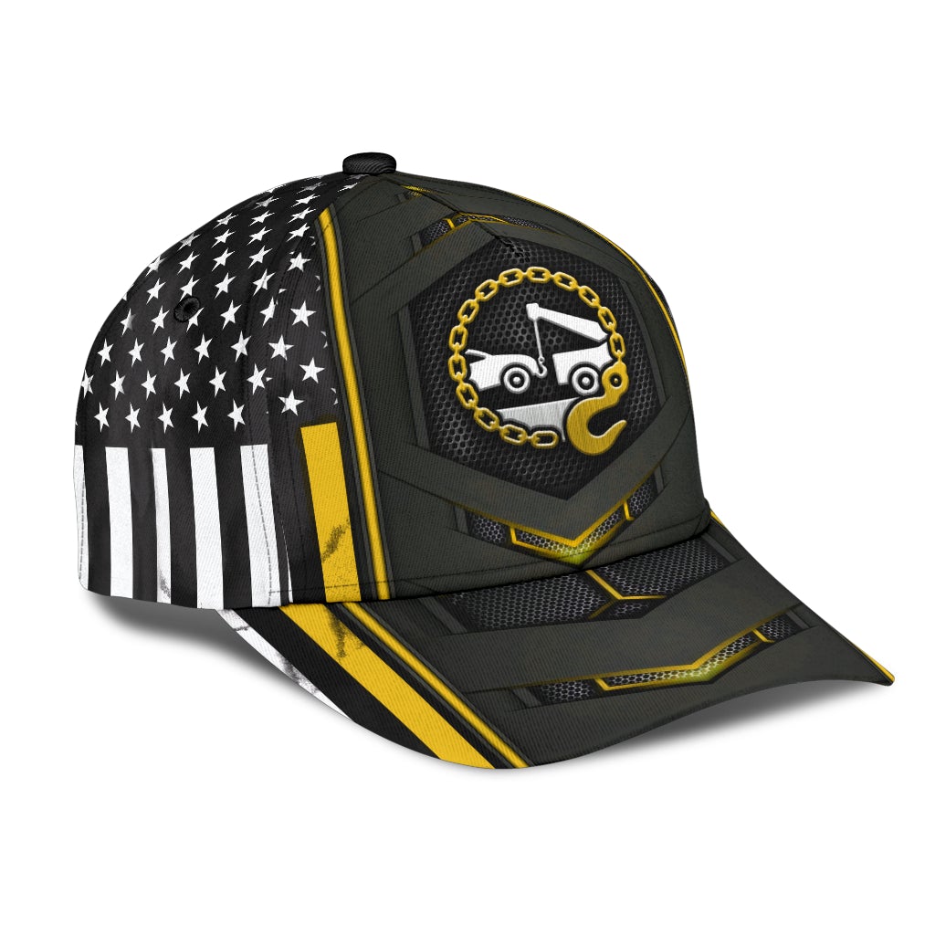Tow Truck Yellow Flag Carbon American – Classic Cap