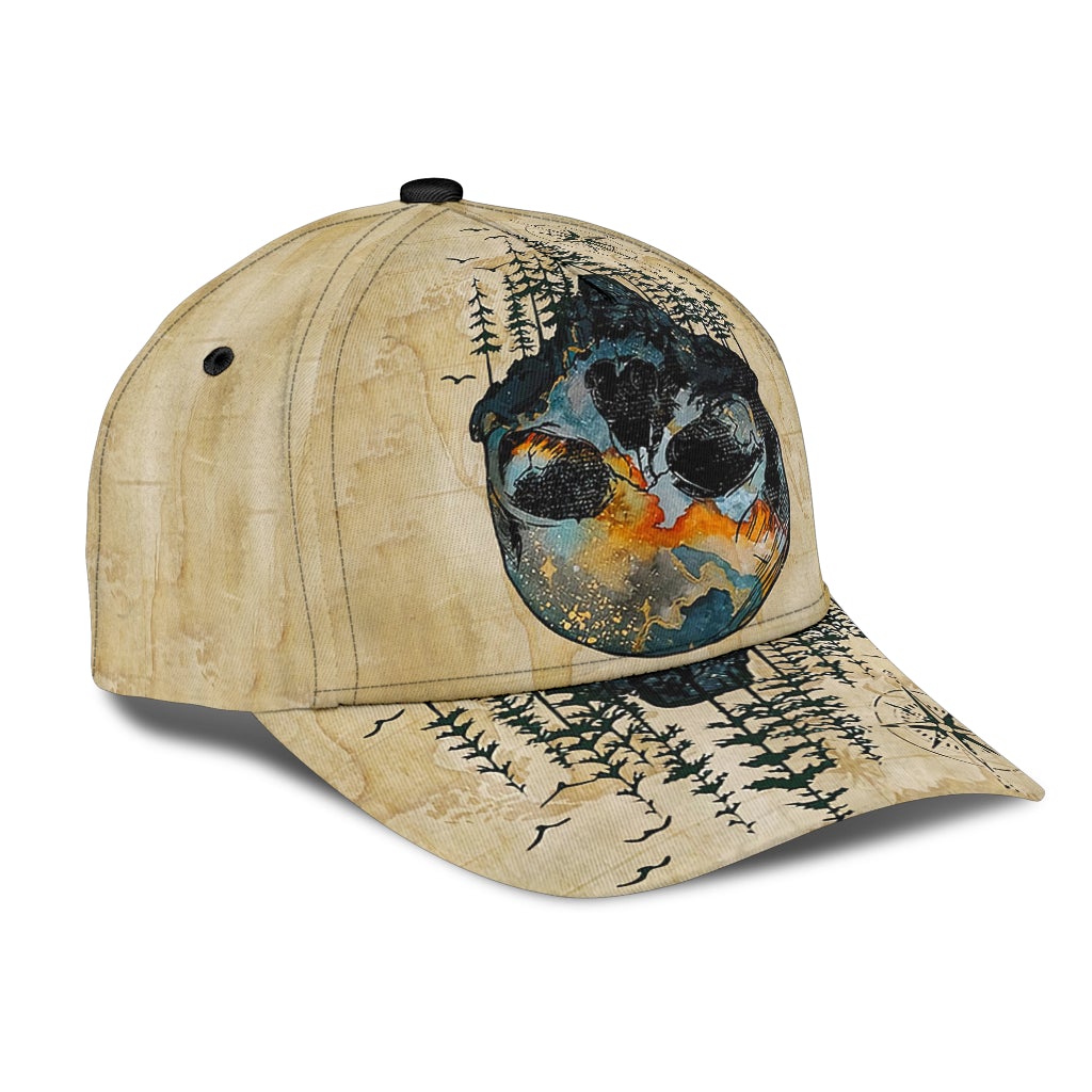 Skull Into The Forest Nature Dark Style – Classic Cap