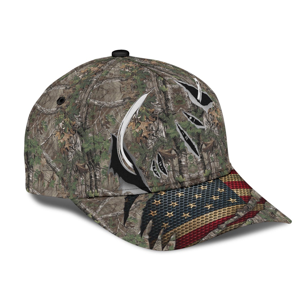 Fishing Pattern Ocean Outdoor Theme – Classic Cap