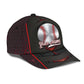 Custom Baseball Silver Pattern Personalized Name – Classic Cap