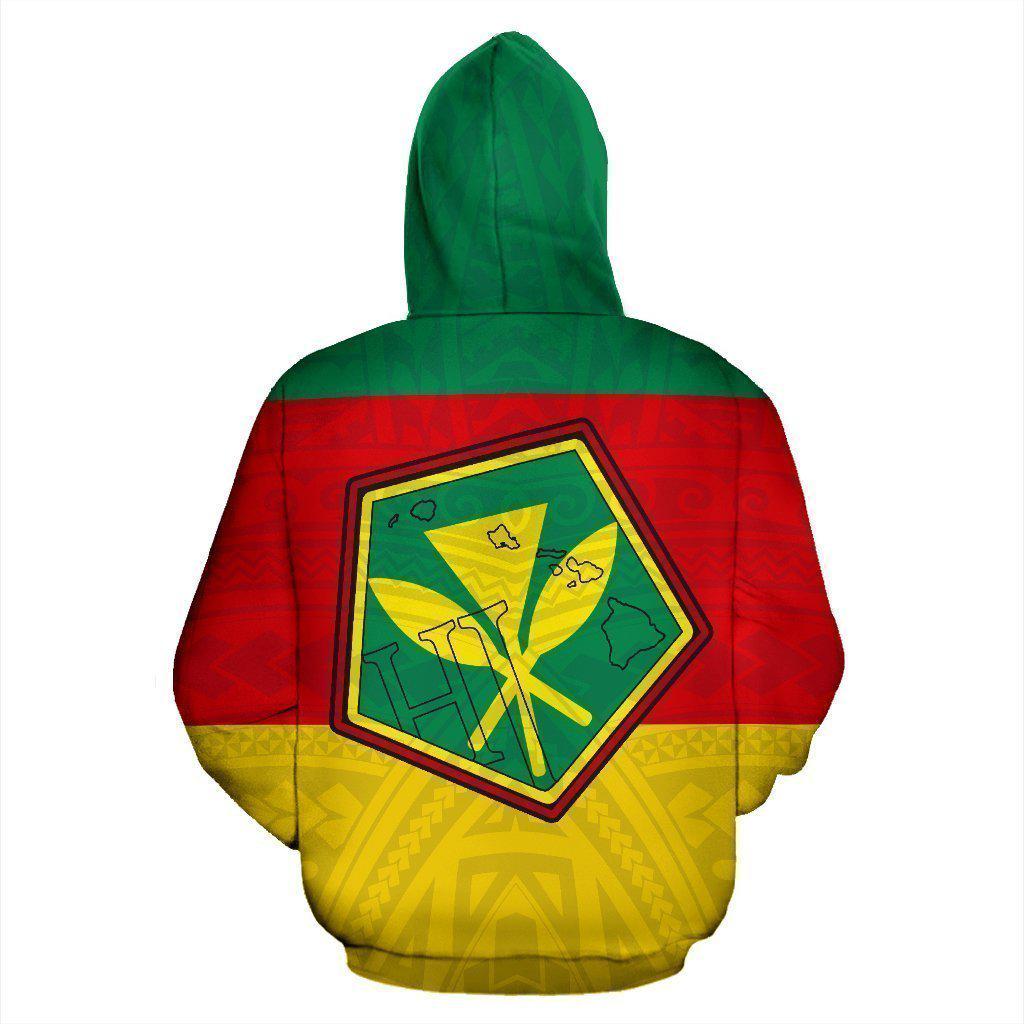 Hawaii Kanaka Flag Art - 3D Hoodie