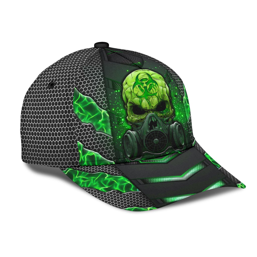 Green Skull Electric Pattern – Classic Cap