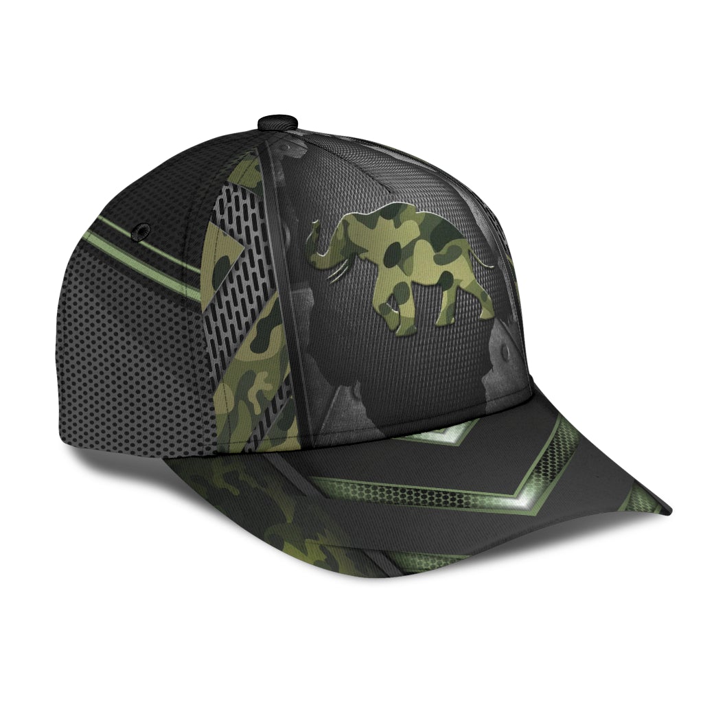 Elephant Camo Pattern Wildlife Style – Classic Cap