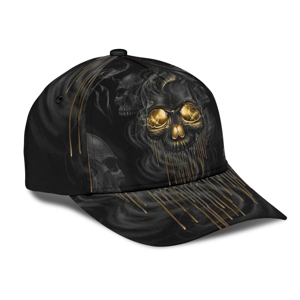Skull Melting Dark Art Style – Classic Cap