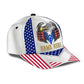 Custom White Eagle American Flag Name – Classic Cap