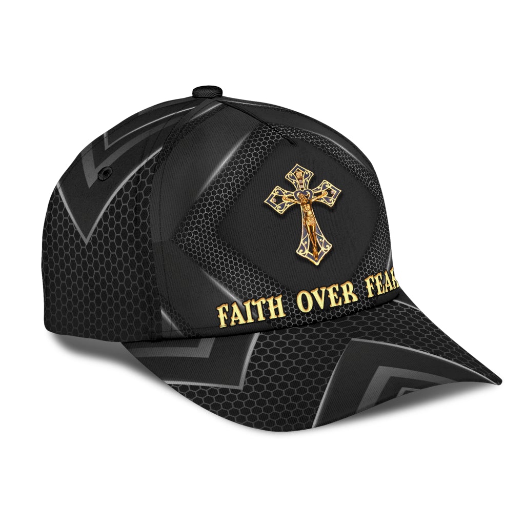 Faith Over Fear Jesus Motivation Style – Classic Cap