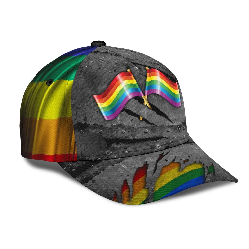 Pride Crack Pattern Vibes – Classic Cap