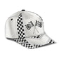 White Leather Racing Pattern – Classic Cap