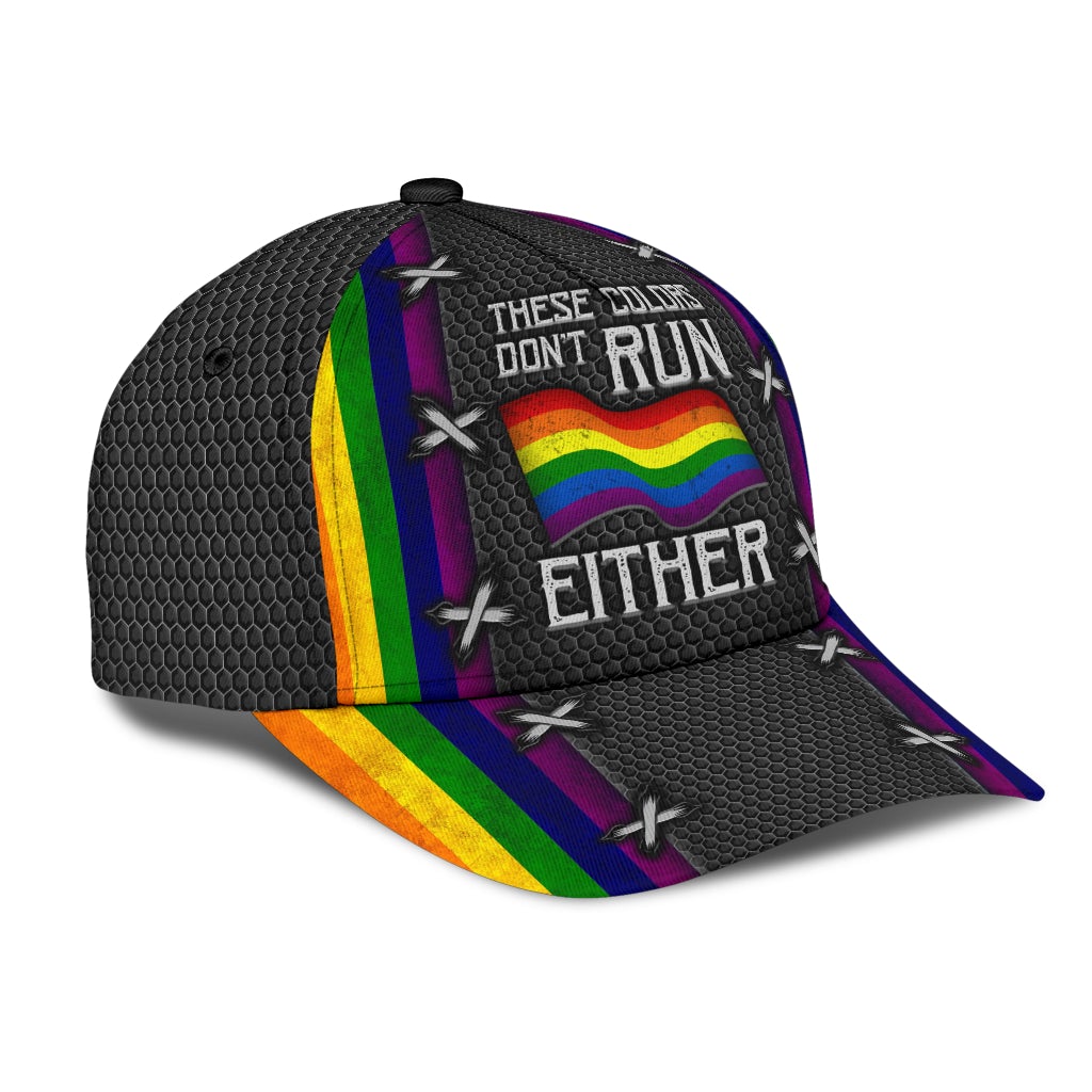 Pride Colors Never Run – Classic Cap