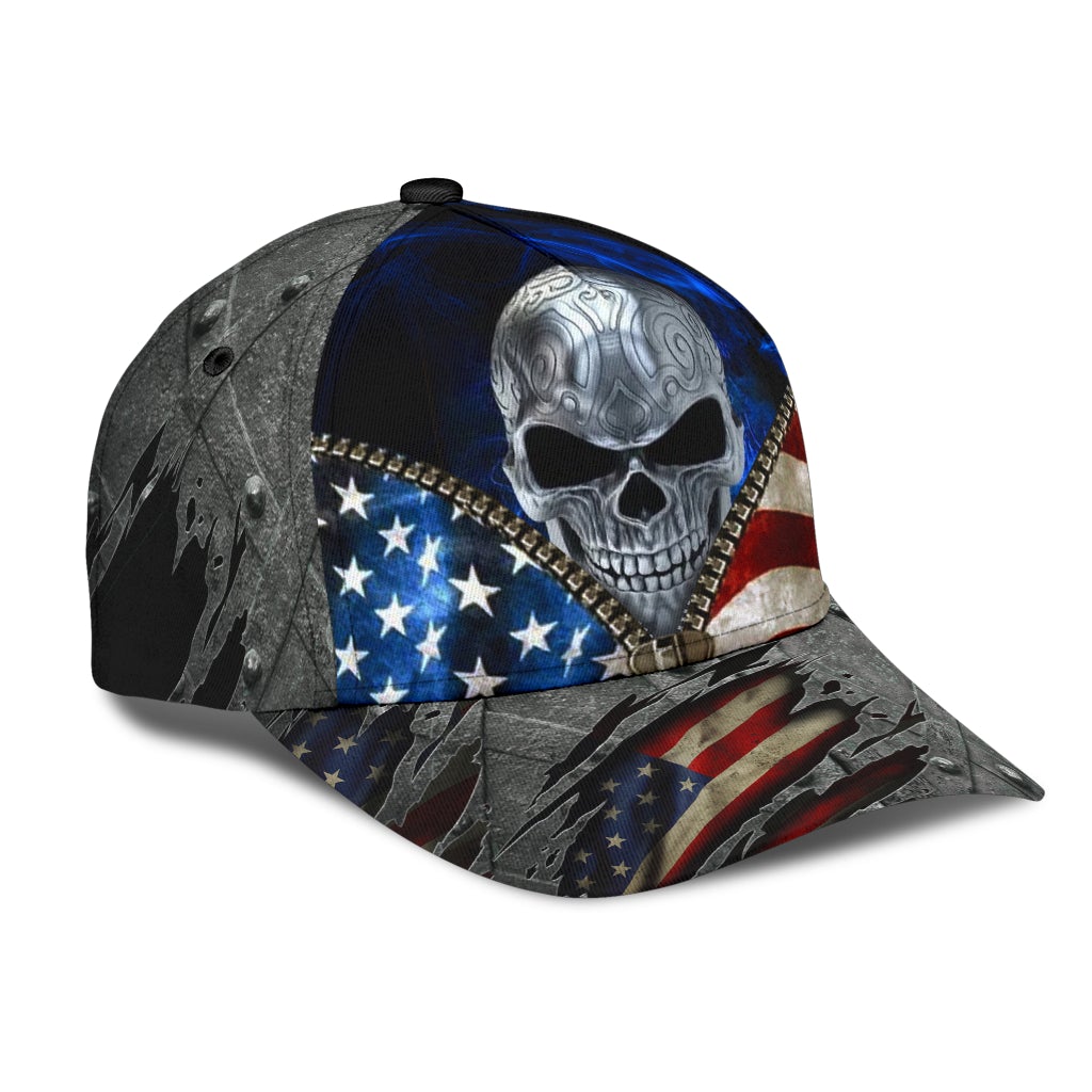 Skull Love American Patriot Style – Classic Cap