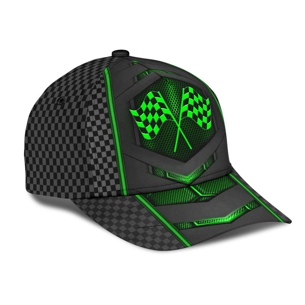 Racing Neon Carbon Pattern – Classic Cap