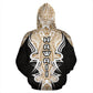 Hawaii Turtle Tribal Gold Armor Art - 3D Hoodie