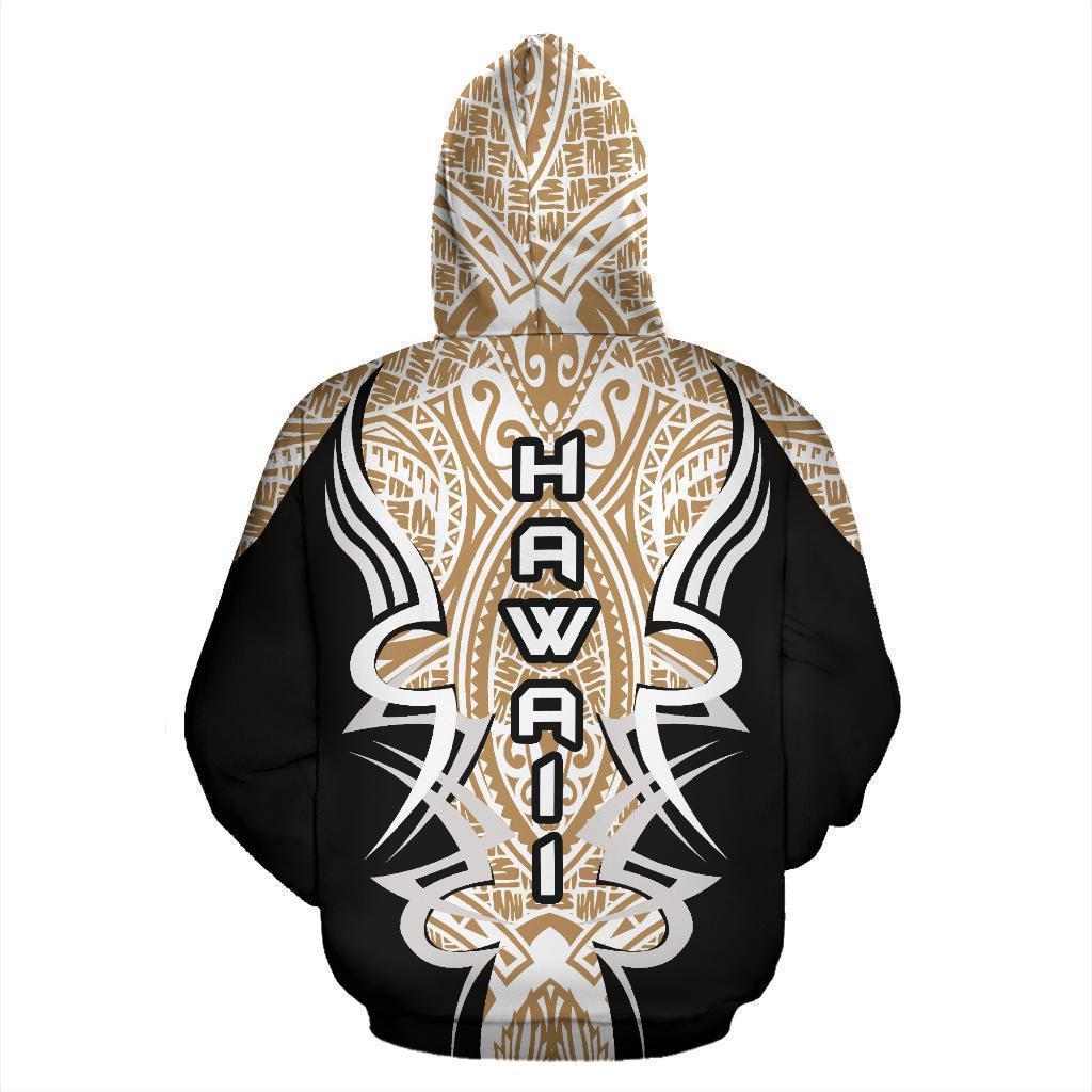 Hawaii Turtle Tribal Gold Armor Art - 3D Hoodie