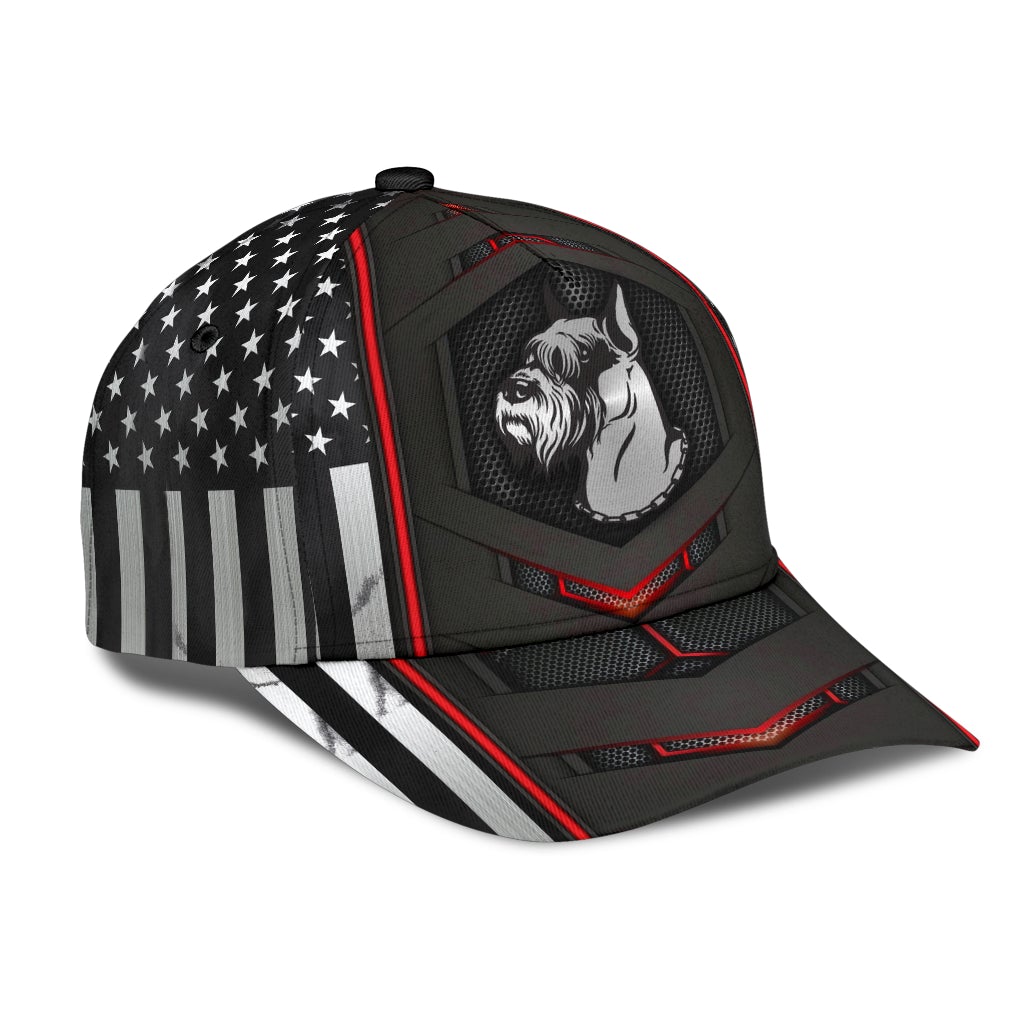 Schnauzer Red Pattern Dog Lover Style – Classic Cap