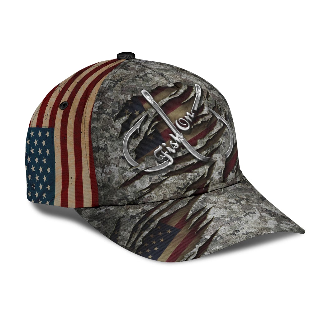 Fish On Camouflage Fishing – Classic Cap