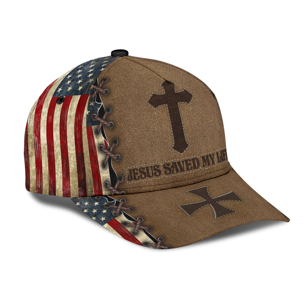 Faith Saved My Life American Flag – Classic Cap