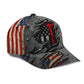 Back The Red Crack American Flag – Classic Cap