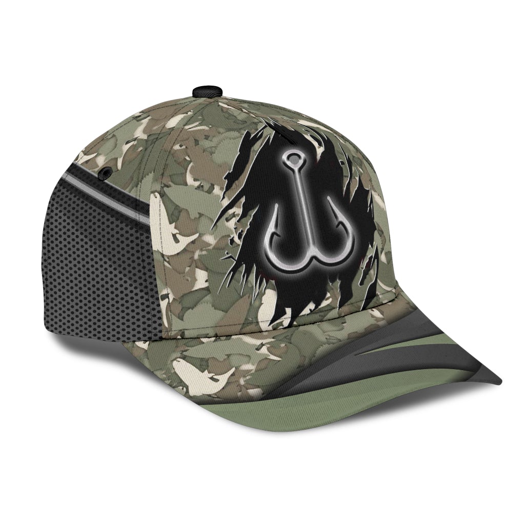 Fishing Camo Pattern Outdoor Style – Classic Cap