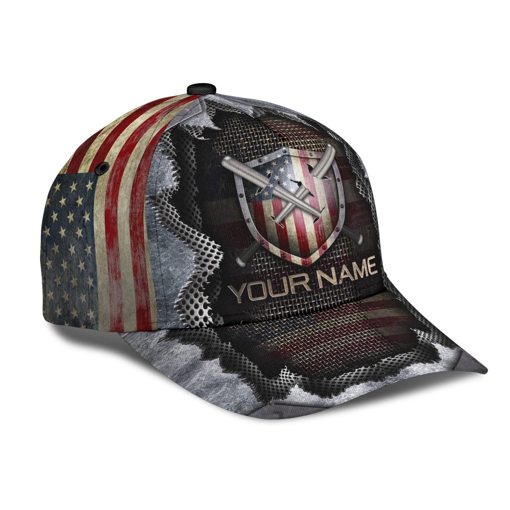 Custom American Baseball Shield – Classic Cap