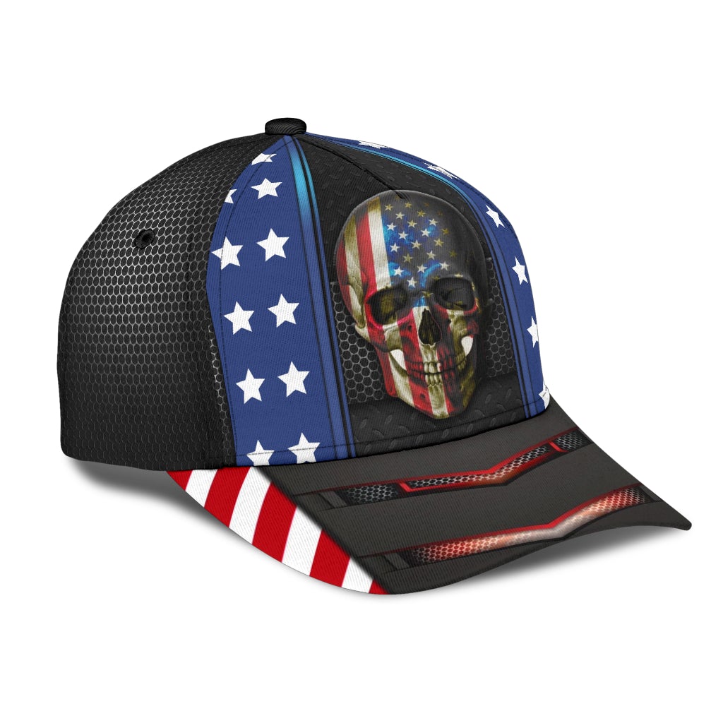 American Skull Carbon Pattern – Classic Cap
