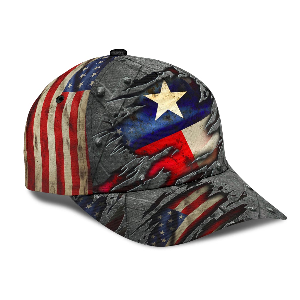 Texas US Flag Patriotic Style – Classic Cap