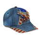 Fishing Zipper American Flag – Classic Cap