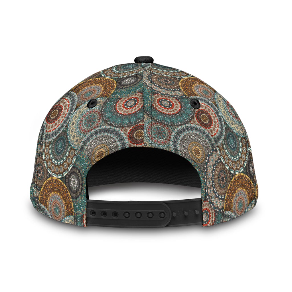 Jesus Cross Mandala Spiritual Style – Classic Cap