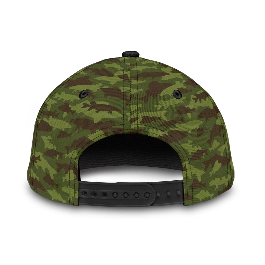 Custom Fishing Camouflage Personalized Name – Classic Cap