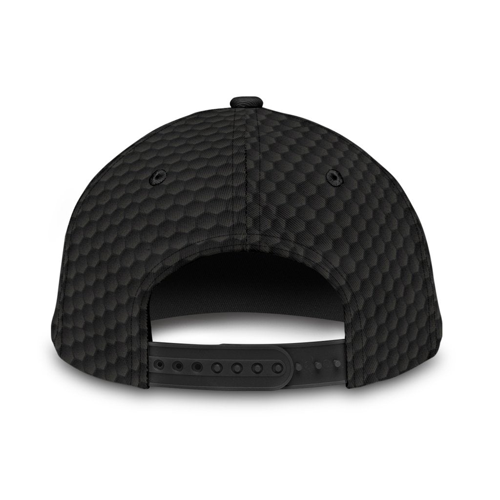 Custom Black Carbon Golf Personalized Name – Classic Cap