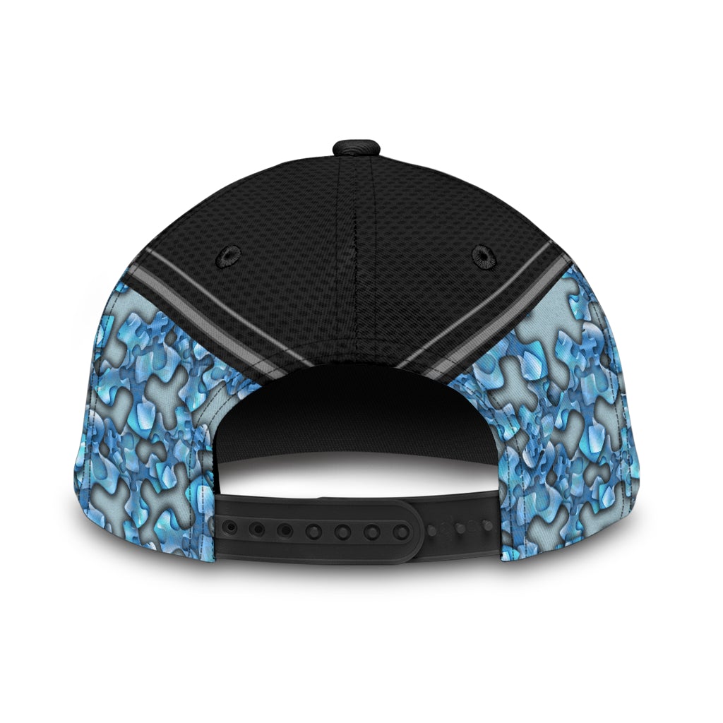 Blue Autism Awareness Support Style – Classic Cap