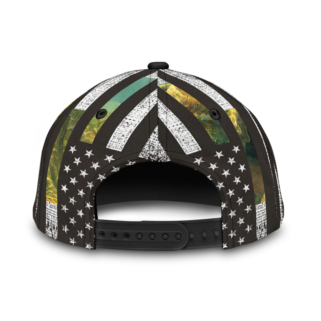Fishing Camo US Flag Yellow – Classic Cap