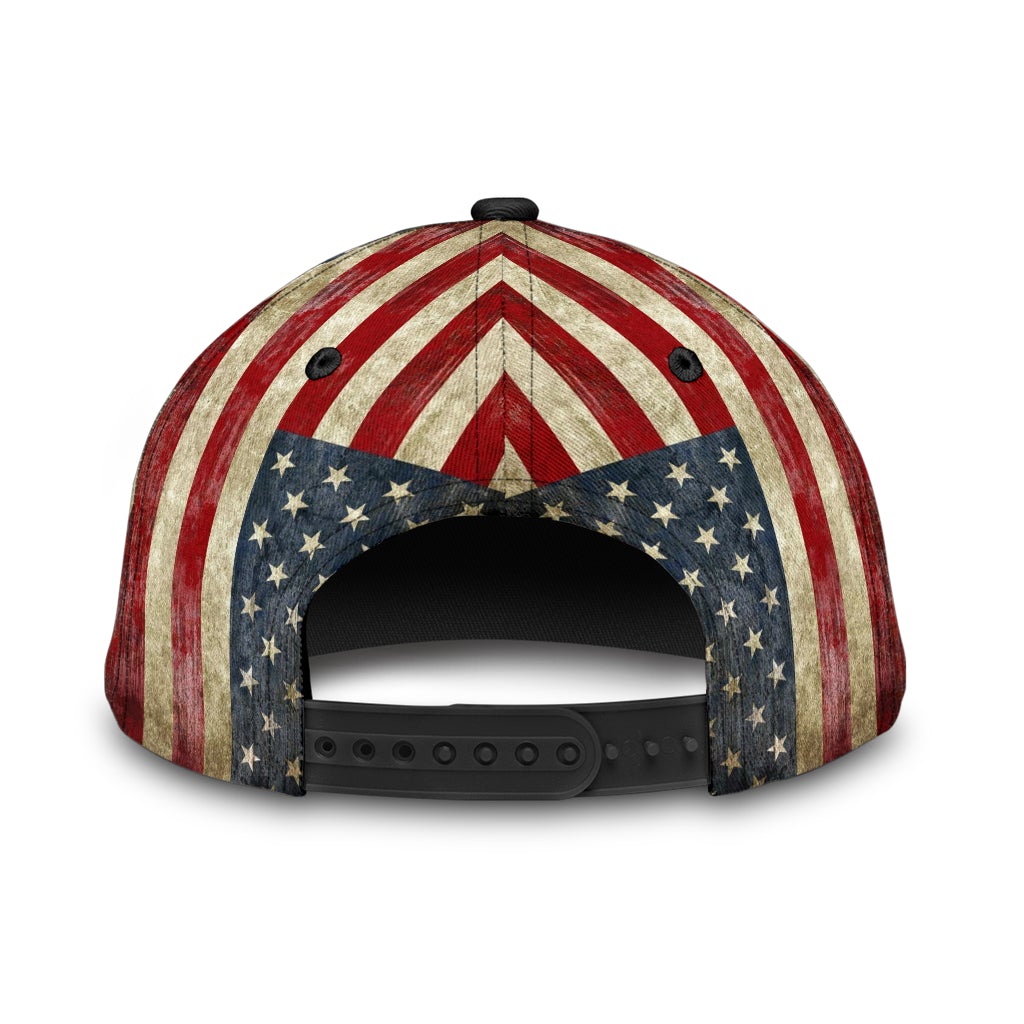 Fishing Leather American Flag – Classic Cap