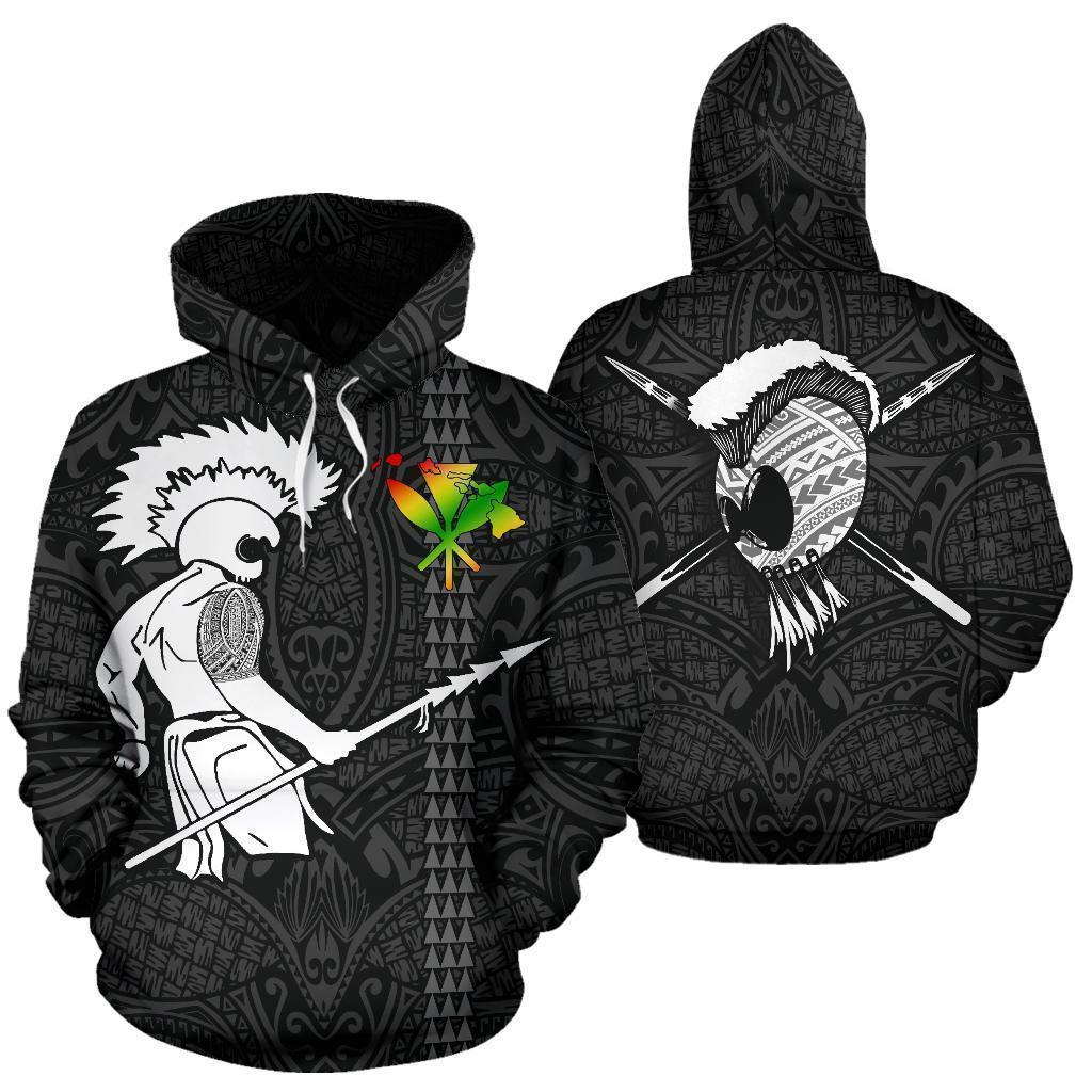 Hawaiian Warrior Tattoo Art - 3D Hoodie