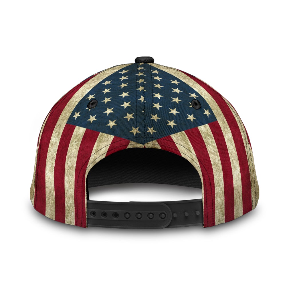Cowboy Skull American Flag – Classic Cap