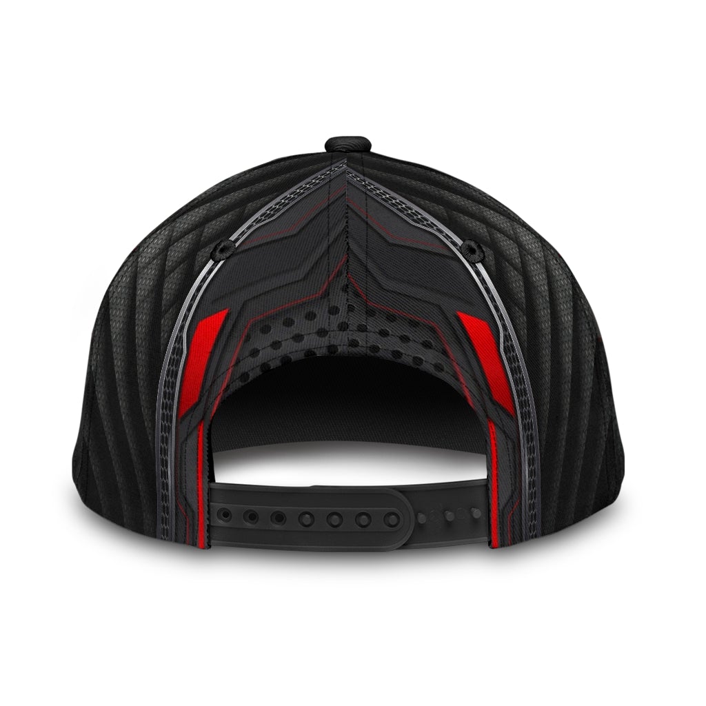 Truck Metal Carbon Black Red – Classic Cap