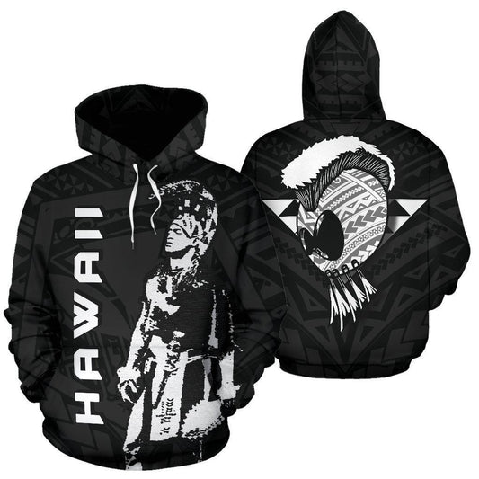 Hawaii Warrior Helmet Art - 3D Hoodie