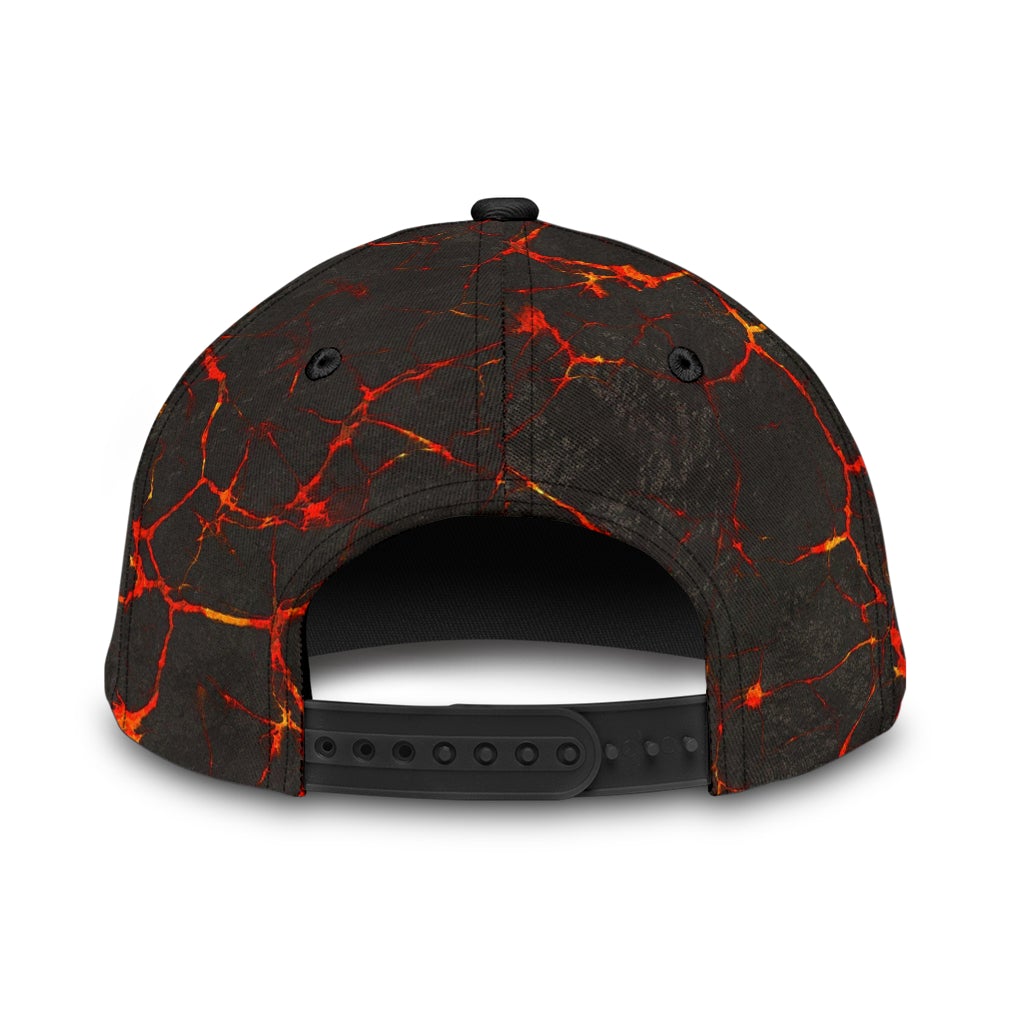 Skull Lava Fire Effect Design – Classic Cap