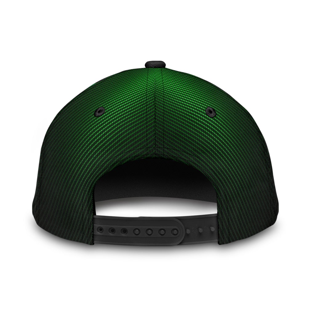 Skull Biohazard Mask Green – Classic Cap