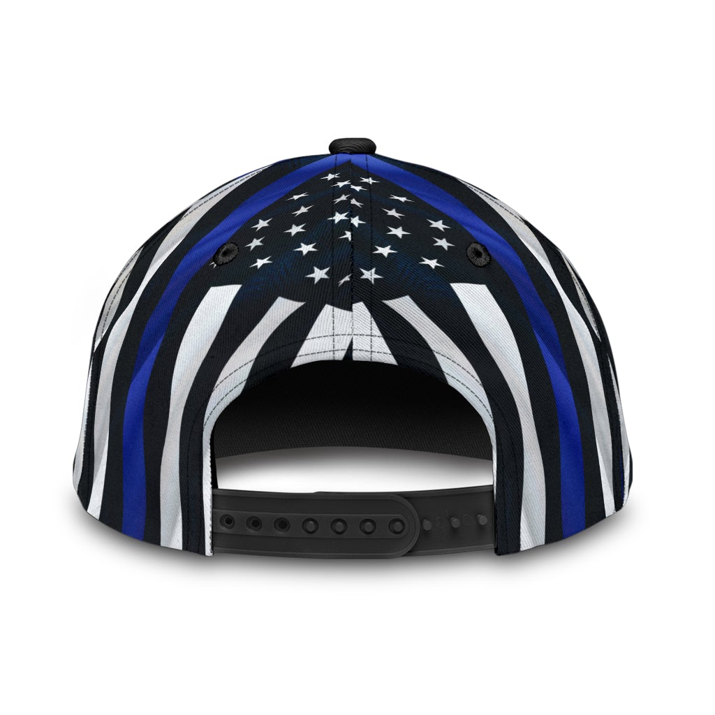 Back The Blue Crack US Flag Police – Classic Cap