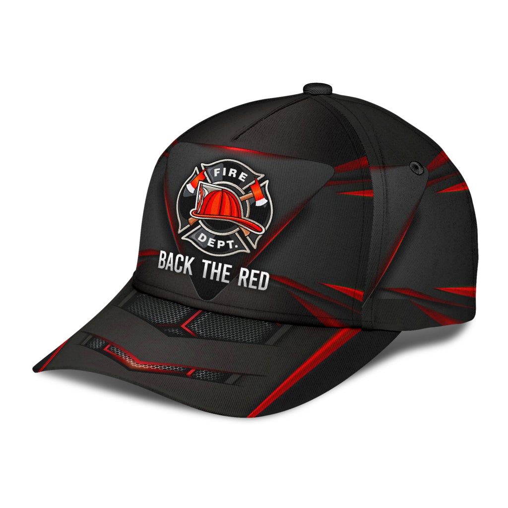 Firefighter Back The Red Carbon – Classic Cap