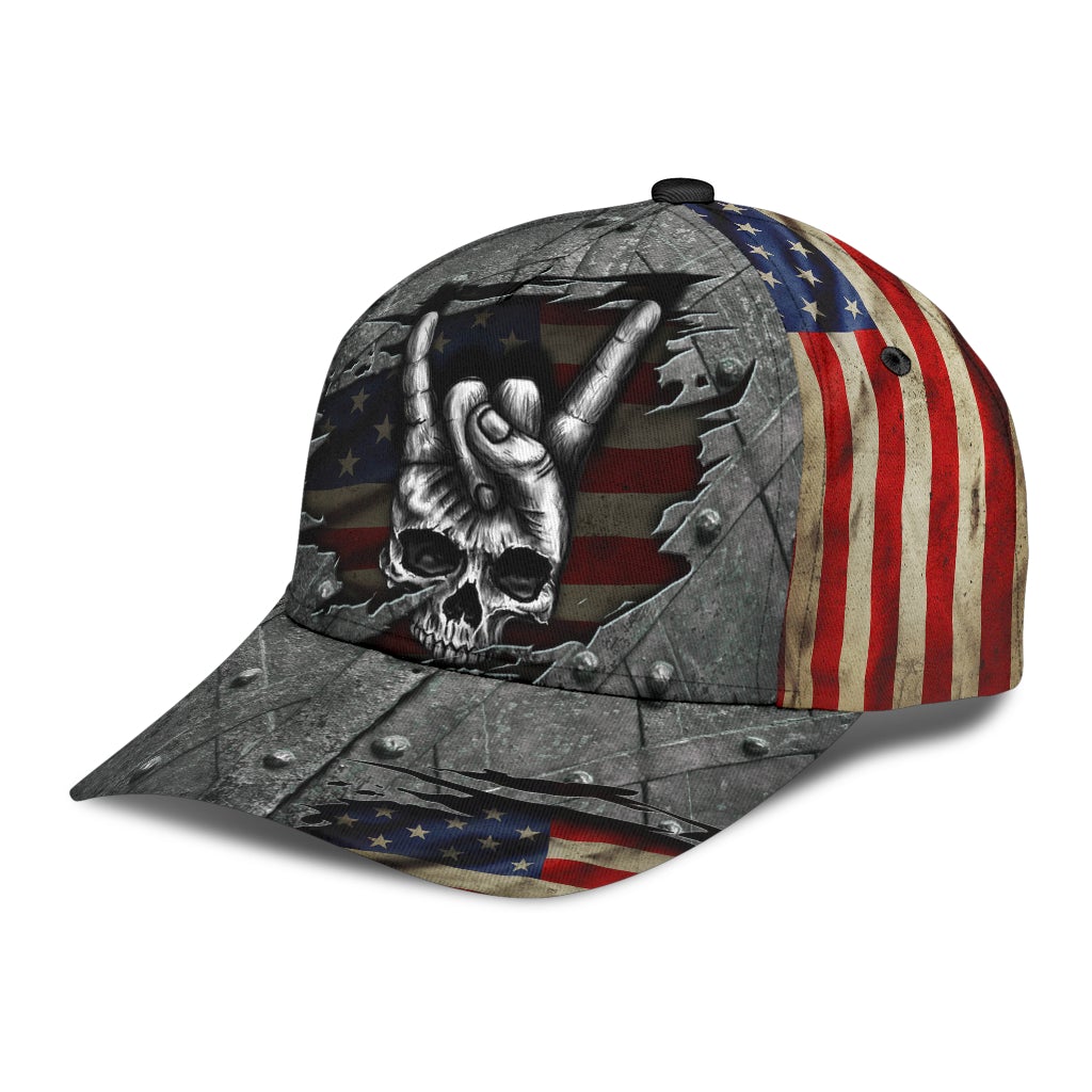 Skull Zero Care Given American – Classic Cap