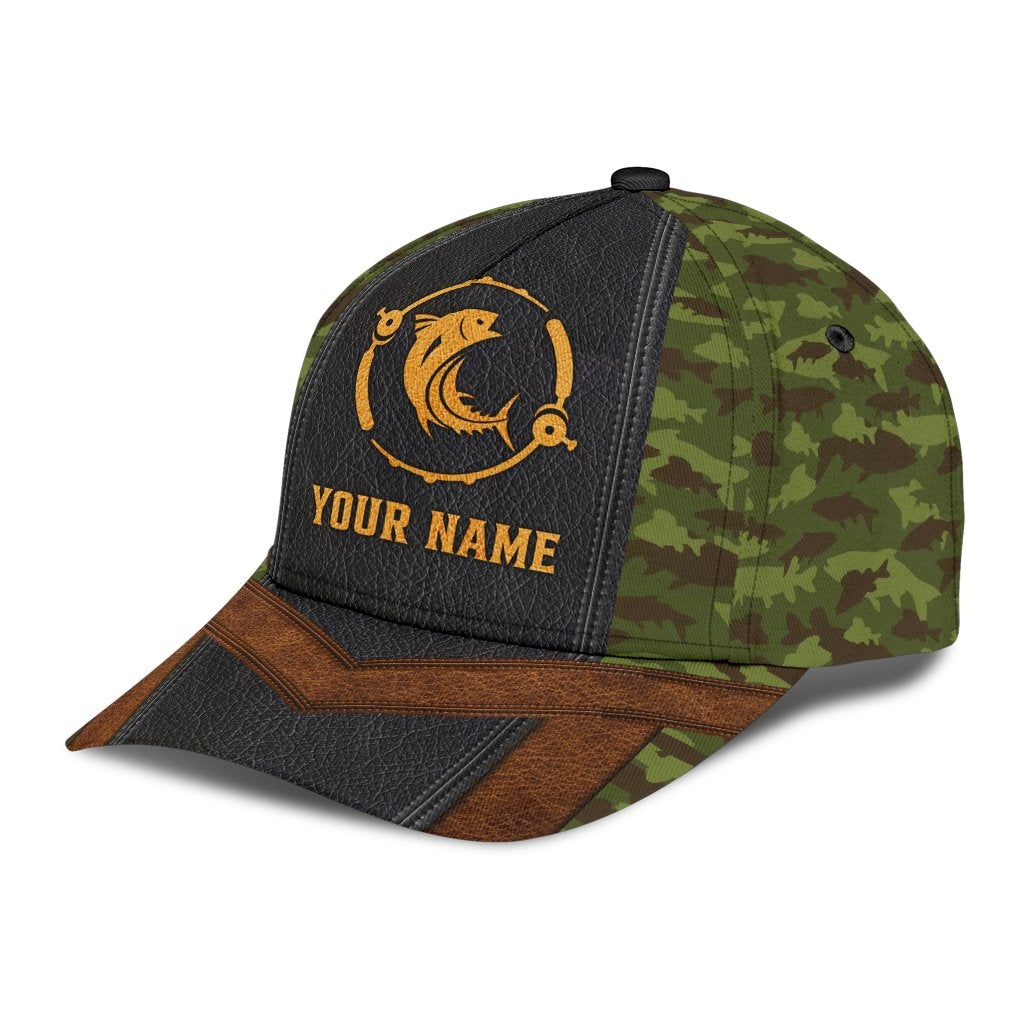 Custom Fishing Camouflage Personalized Name – Classic Cap