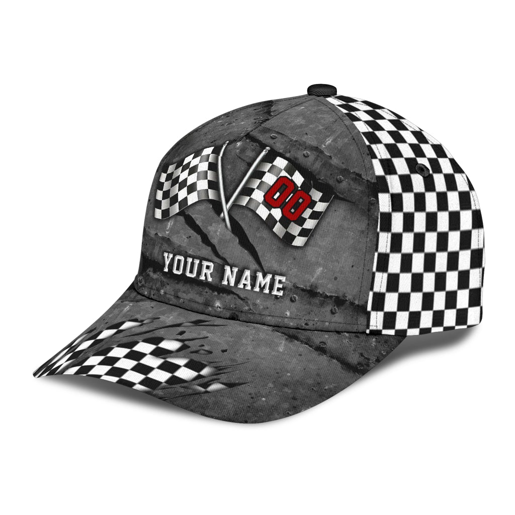Custom Racing 00 Personalized Name Number – Classic Cap